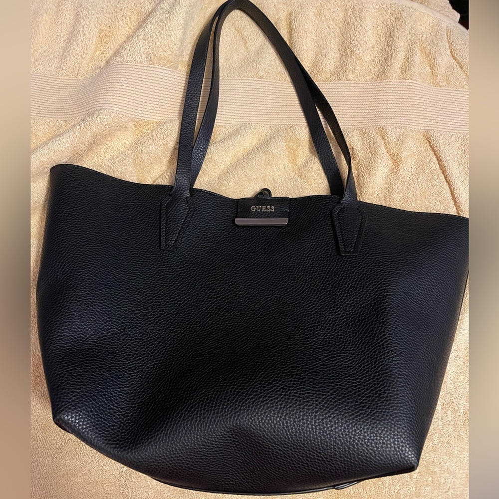 GUESS Black Women's Reversible Tote Bag
